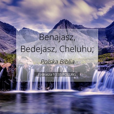 Ezdrasza 10:35 Werset Biblijny Wyjaśniony