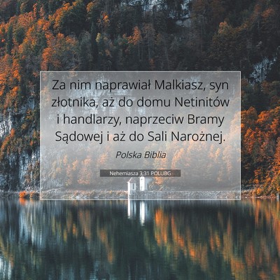 Nehemiasza 3:31 POLUBG Obraz Wersetu Biblijnego