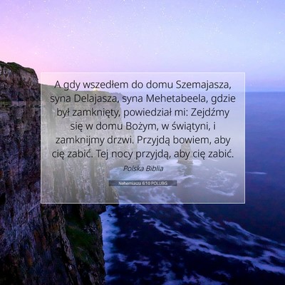 Nehemiasza 6:10 POLUBG Obraz Wersetu Biblijnego