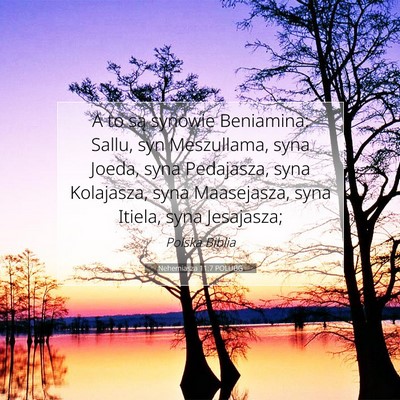 Nehemiasza 11:7 POLUBG Obraz Wersetu Biblijnego