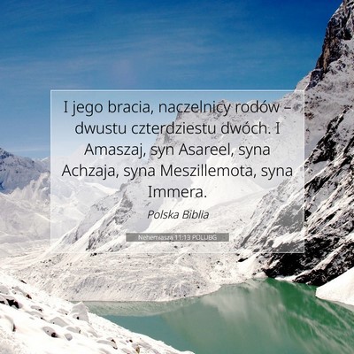 Nehemiasza 11:13 Werset Biblijny Wyjaśniony