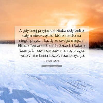 Hioba 2:11 POLUBG Obraz Wersetu Biblijnego