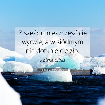 Hioba 5:19 POLUBG Obraz Wersetu Biblijnego