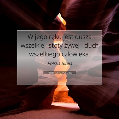 Hioba 12:10 POLUBG Obraz Wersetu Biblijnego