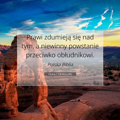 Hioba 17:8 Werset Biblijny Wyjaśniony