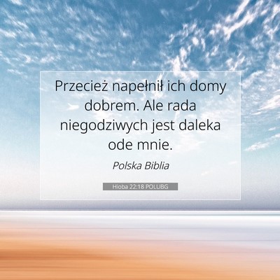 Hioba 22:18 POLUBG Obraz Wersetu Biblijnego