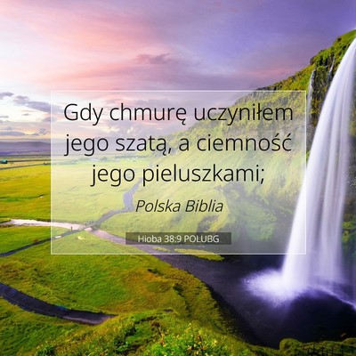 Hioba 38:9 POLUBG Obraz Wersetu Biblijnego