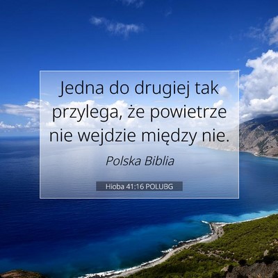 Hioba 41:16 Werset Biblijny Wyjaśniony