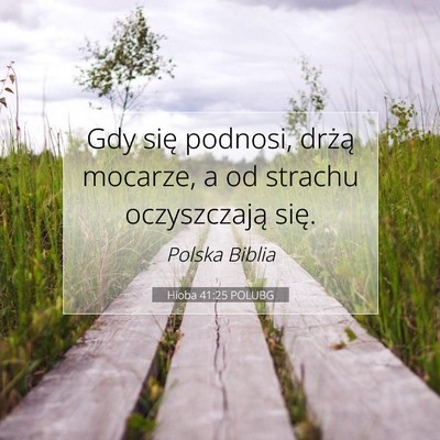 Hioba 41:25 POLUBG Obraz Wersetu Biblijnego