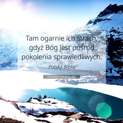 Psalmów 14:5 POLUBG Obraz Wersetu Biblijnego