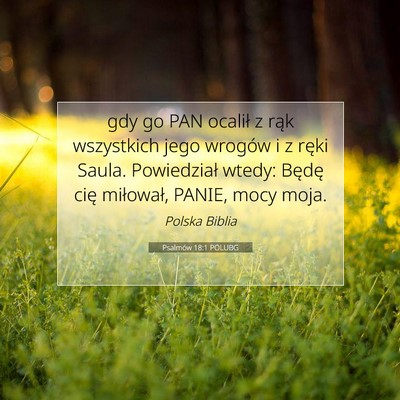Psalmów 18:1 POLUBG Obraz Wersetu Biblijnego