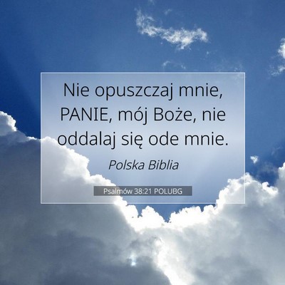 Psalmów 38:21 Werset Biblijny Wyjaśniony