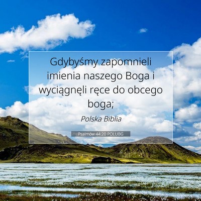 Psalmów 44:20 POLUBG Obraz Wersetu Biblijnego