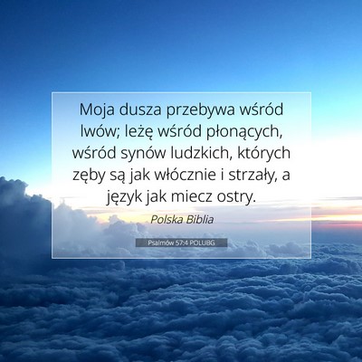Psalmów 57:4 Werset Biblijny Wyjaśniony