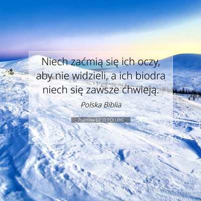 Psalmów 69:23 Werset Biblijny Wyjaśniony