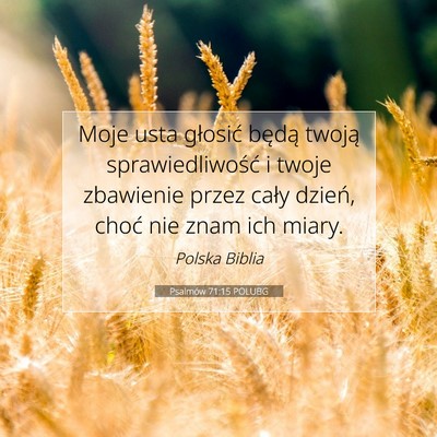 Psalmów 71:15 Werset Biblijny Wyjaśniony