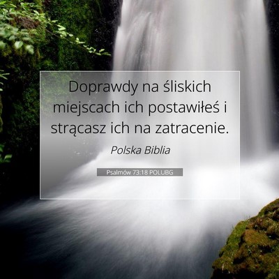 Psalmów 73:18 POLUBG Obraz Wersetu Biblijnego