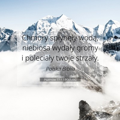 Psalmów 77:17 Werset Biblijny Wyjaśniony