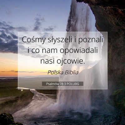 Psalmów 78:3 POLUBG Obraz Wersetu Biblijnego