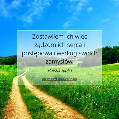 Psalmów 81:12 POLUBG Obraz Wersetu Biblijnego