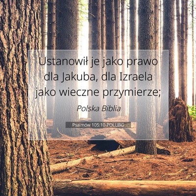 Psalmów 105:10 Werset Biblijny Wyjaśniony