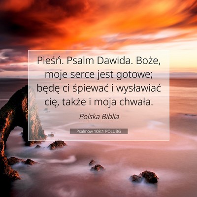 Psalmów 108:1 POLUBG Obraz Wersetu Biblijnego