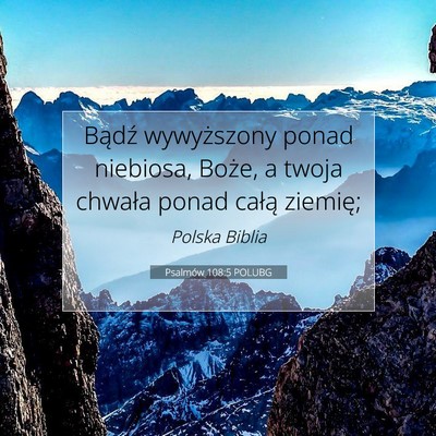 Psalmów 108:5 POLUBG Obraz Wersetu Biblijnego