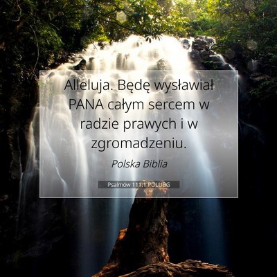 Psalmów 111:1 POLUBG Obraz Wersetu Biblijnego