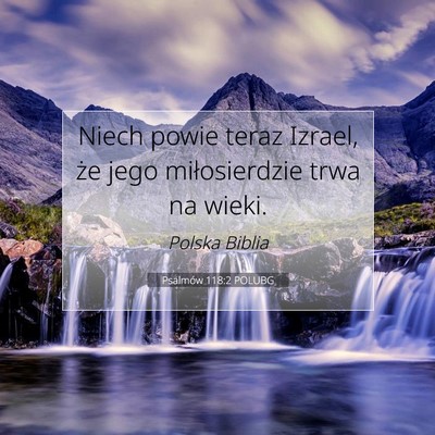 Psalmów 118:2 Werset Biblijny Wyjaśniony
