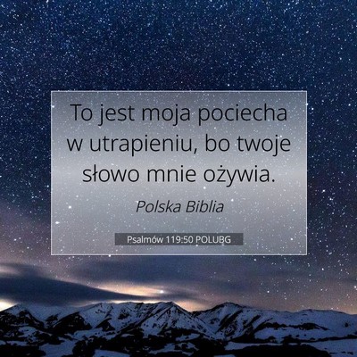 Psalmów 119:50 Werset Biblijny Wyjaśniony
