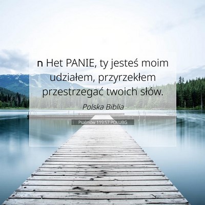 Psalmów 119:57 Werset Biblijny Wyjaśniony