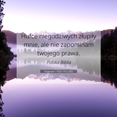 Psalmów 119:61 Werset Biblijny Wyjaśniony
