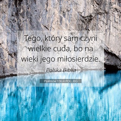 Psalmów 136:4 Werset Biblijny Wyjaśniony