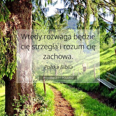 Przysłów 2:11 POLUBG Obraz Wersetu Biblijnego