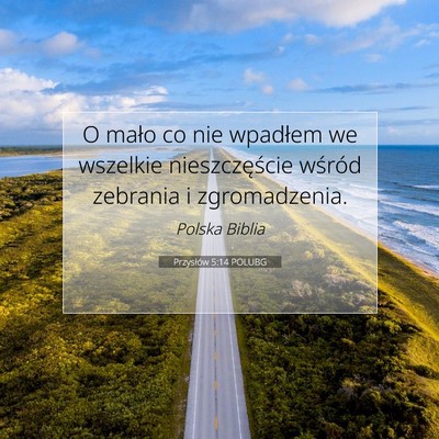 Przysłów 5:14 POLUBG Obraz Wersetu Biblijnego