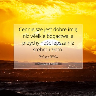 Przysłów 22:1 POLUBG Obraz Wersetu Biblijnego