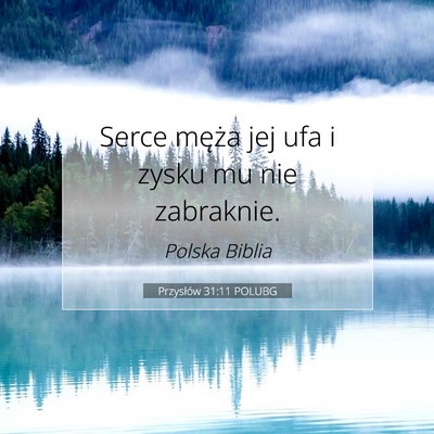 Przysłów 31:11 POLUBG Obraz Wersetu Biblijnego