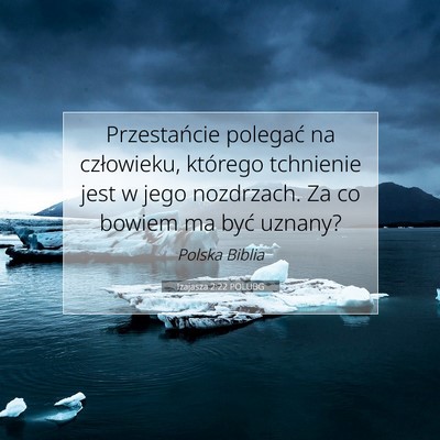 Izajasza 2:22 POLUBG Obraz Wersetu Biblijnego