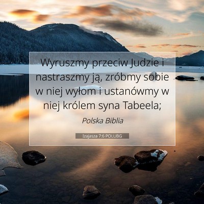 Izajasza 7:6 POLUBG Obraz Wersetu Biblijnego