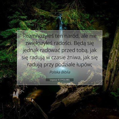Izajasza 9:3 POLUBG Obraz Wersetu Biblijnego