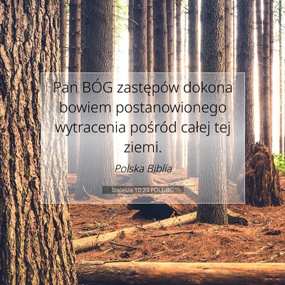 Izajasza 10:23 Werset Biblijny Wyjaśniony