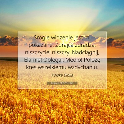 Izajasza 21:2 POLUBG Obraz Wersetu Biblijnego