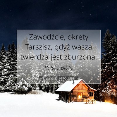 Izajasza 23:14 POLUBG Obraz Wersetu Biblijnego