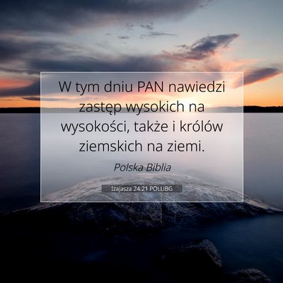Izajasza 24:21 POLUBG Obraz Wersetu Biblijnego