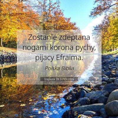Izajasza 28:3 POLUBG Obraz Wersetu Biblijnego