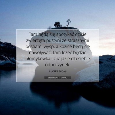 Izajasza 34:14 Werset Biblijny Wyjaśniony