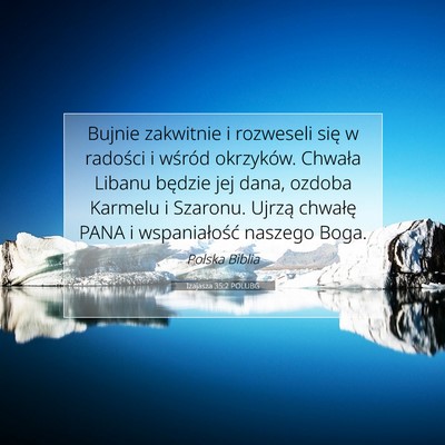 Izajasza 35:2 POLUBG Obraz Wersetu Biblijnego