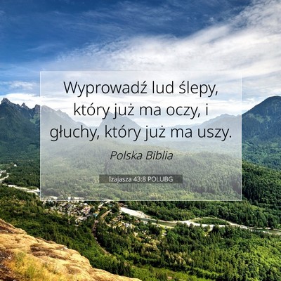 Izajasza 43:8 POLUBG Obraz Wersetu Biblijnego