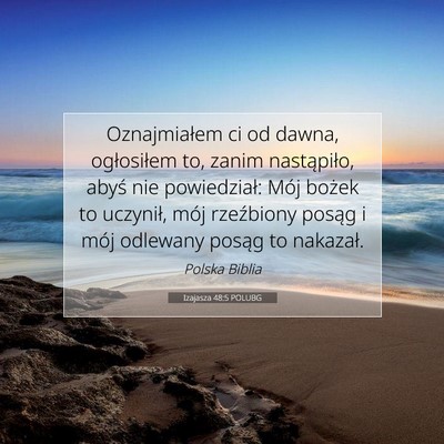 Izajasza 48:5 POLUBG Obraz Wersetu Biblijnego