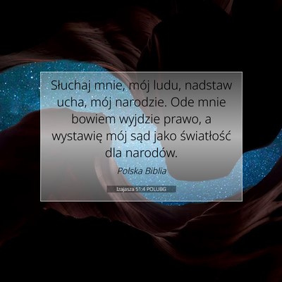 Izajasza 51:4 POLUBG Obraz Wersetu Biblijnego
